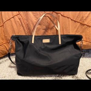 Kate Spade Black Weekender Bag with removable strap